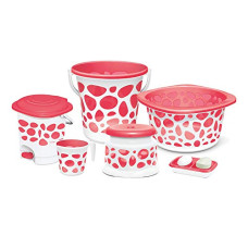 Deals and Offers on - Milton Duplex Spa 6 Round Printed Bathroom Set, Set of 6, Pink Deals, Discounts & Offers on - Milton Duplex Spa 6 Round Printed Bathroom Set, Set of 6, Pink