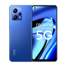 Deals, Discounts & Offers on Electronics - [For J and K Bank Credit Card] realme Narzo 50 Pro 5G (Hyper Blue 8GB RAM+128GB Storage) Dimensity 920 5G Processor |90Hz Super AMOLED Display