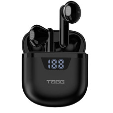 Deals, Discounts & Offers on Headphones - TAGG Liberty Buds Mini Truly Wireless in Ear Earbuds with Quad Mic, Fast Charge, Rich Bass, 13mm Dynamic Drivers (Black)