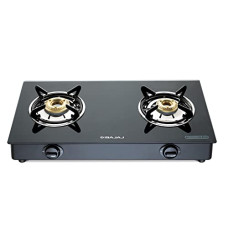 Deals and Offers on - Bajaj NBAI Powder Coated Glasstop Gas Stove with Non Battery Auto Ignition, 2 Burner, Black Deals, Discounts & Offers on - Bajaj NBAI Powder Coated Glasstop Gas Stove with Non Battery Auto Ignition, 2 Burner, Black