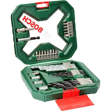 Deals, Discounts & Offers on  - Bosch Drill Bit And Screwdriving Bits Set, 34 Pieces, X-Line Green, Containing Wood Bits, Masonry Bits, Metal Drill Bits And Screwdriver Bits