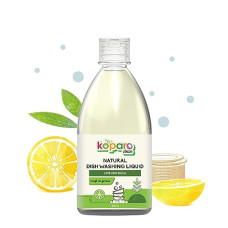 Deals, Discounts & Offers on  - Koparo Clean Natural Dishwashing Liquid With Lime And Basil Fragrance | Eco-Friendly & Plant Based With Tea Tree Oil Germ Protection | Baby & Pet Safe | 500 Ml - Pack of 1