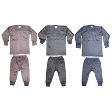 Deals, Discounts & Offers on  - PURSUE FASHION Unisex Kids Winter Wear Fleece Front Open Thermal Innerwear Top & Full Pant Woolen Warmer Combo Set