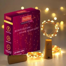 Deals and Offers on - Desidiya Bottle Lights with Cork, Mini Copper Wire, 20 LED Battery Operated String Decorative Fairy Lights - Pack of 1 (Warm White) Deals, Discounts & Offers on - Desidiya Bottle Lights with Cork, Mini Copper Wire, 20 LED Battery Operated String Decorative Fairy Lights - Pack of 1 (Warm White)
