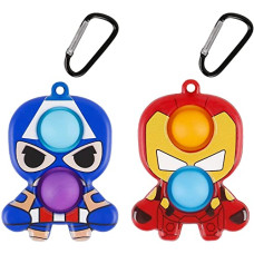 Deals, Discounts & Offers on  - Simple Dimple Fidget Toys Mini Stress Reliever Hand Toys Keychain Toy Bubble Wrap Pop Anxiety Stress Relief Office Desk Toys