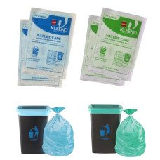 Deals, Discounts & Offers on  - CELLO Kleeno Nature Care Compostable Dry and Wet Garbage Bag Pouch Medium(25L), Set of 4(15 bags each), Blue and Green
