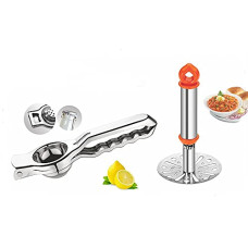 Deals, Discounts & Offers on  - Ritu Stainless Steel Lemon Squeezer with Bottle Opener and Potato Masher Pav Bhaji Masher Combo