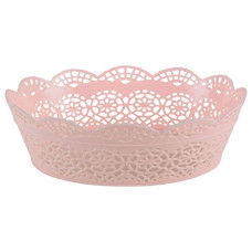 Deals and Offers on - Nayasa Plastic Basket (27 cm x 22 cm x 9 cm, Peach) Deals, Discounts & Offers on - Nayasa Plastic Basket (27 cm x 22 cm x 9 cm, Peach)
