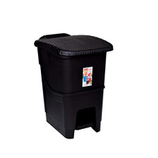 Deals and Offers on - ARISTO Black 12 Ltr Plastic Pedal Garbage Waste Dustbin Deals, Discounts & Offers on - ARISTO Black 12 Ltr Plastic Pedal Garbage Waste Dustbin