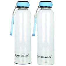 Deals and Offers on - Signoraware Aqua Marine 550ml and Aqua Marine 550ml (Combo Borosilicate Glass), 550ml+550ml, Set of 2 Water Bottle, Clear Deals, Discounts & Offers on - Signoraware Aqua Marine 550ml and Aqua Marine 550ml (Combo Borosilicate Glass), 550ml+550ml, Set of 2 Water Bottle, Clear