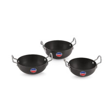 Deals and Offers on Cookware - TOSAA Hard Anodised Serving Kadhai 3Pc Set- 340,ml,360, 375ml Capacity Deals, Discounts & Offers on Cookware - TOSAA Hard Anodised Serving Kadhai 3Pc Set- 340,ml,360, 375ml Capacity