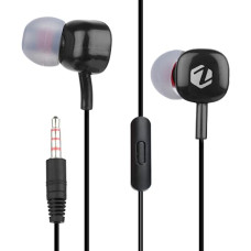 Deals, Discounts & Offers on Headphones - ZEBSTER Dude Stereo Earphone with 10Mm Driver,in-Line Mic,Tangle Free Cable,Deep Bass(Black),in-Ear,Wired