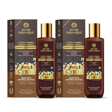Deals and Offers on Beauty Care - Khadi Organique Activated Bamboo Charcoal Hair Cleanser For Hair Growth, Purifies Your Scalp, Deep Cleansing (Pack Of 2) 400 ml Deals, Discounts & Offers on Beauty Care - Khadi Organique Activated Bamboo Charcoal Hair Cleanser For Hair Growth, Purifies Your Scalp, Deep Cleansing (Pack Of 2) 400 ml