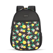 Deals and Offers on - Lavie Sport 26 Litres Lime Floral Printed School Backpack Deals, Discounts & Offers on - Lavie Sport 26 Litres Lime Floral Printed School Backpack
