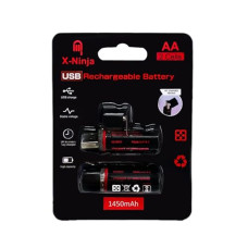 Deals, Discounts & Offers on Accessories - MICROMINI X-Ninja Quest Controller Rechargeable Batteries (USB) 1450 mAh (2 /Pack) AA Battery