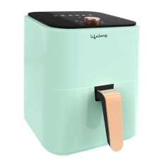 Deals and Offers on - Lifelong 4L Air Fryer 1200W with Timer Selection Control | Hot Air Circulation Technology (LLHFD423, Green) Deals, Discounts & Offers on - Lifelong 4L Air Fryer 1200W with Timer Selection Control | Hot Air Circulation Technology (LLHFD423, Green)