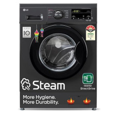 Deals, Discounts & Offers on Electronics - [For HDFC Credit Card] LG 8 Kg 5 Star Inverter Direct Drive Touch Panel Fully Automatic Front Load Washing Machine (FHM1408BDM, Steam