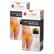 Deals, Discounts & Offers on Health & Personal Care - everteen RADIANCE Bikini Line Hair Remover Creme with Charcoal, Kojic Acid and Vitamin C - 2 Packs (50 g Each)