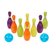Deals and Offers on - Amazon Brand - Jam & Honey Bowling Pin Set for Kids | 8 Pins and 2 Balls | Fun Toy Deals, Discounts & Offers on - Amazon Brand - Jam & Honey Bowling Pin Set for Kids | 8 Pins and 2 Balls | Fun Toy