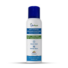 Deals and Offers on Health & Personal Care - Dr Foot Anti-Fungal Odour Fighting Spray Powder with Neem Powder, Menthol Oil & Sandalwood | Ultimate Odour Neutralizer| Removes Bad Smell & Keep your foot Fresh and Dry 130ml / 80gm Deals, Discounts & Offers on Health & Personal Care - Dr Foot Anti-Fungal Odour Fighting Spray Powder with Neem Powder, Menthol Oil & Sandalwood | Ultimate Odour Neutralizer| Removes Bad Smell & Keep your foot Fresh and Dry 130ml / 80gm
