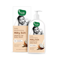 Deals, Discounts & Offers on Baby Care - Mother Sparsh Milky Soft Head to Toe Baby Wash with Milk Protein & Shea Butter | Tear Free 2 in 1 Natural Body Wash & Shampoo