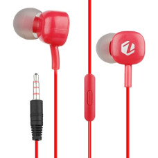 Deals, Discounts & Offers on Headphones - ZEBSTER Dude Stereo Earphone with 10Mm Driver,in-Line Mic,Tangle Free Cable,Deep Bass(Red),in-Ear,Wired