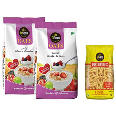 Deals and Offers on - Disano Oats, 100% wholegrain, Pouch 2 kg & Pastalicious 100% Durum Wheat Fusilli Pasta, 1kg Deals, Discounts & Offers on - Disano Oats, 100% wholegrain, Pouch 2 kg & Pastalicious 100% Durum Wheat Fusilli Pasta, 1kg