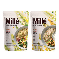 Deals and Offers on - Mille Foxtail Millet and Little Millet Whole Grains Combo | Gluten Free | No Chemicals | High Plant Protein and Fibre | Millet Rice | Vegan | 100% Whole Grain | 450g, Pack of 2 Deals, Discounts & Offers on - Mille Foxtail Millet and Little Millet Whole Grains Combo | Gluten Free | No Chemicals | High Plant Protein and Fibre | Millet Rice | Vegan | 100% Whole Grain | 450g, Pack of 2