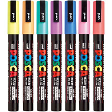 Deals and Offers on - Uni Posca Paint Marker Pen, Fine Point, Set of 7 Natural Color (PC-3M 7C) Deals, Discounts & Offers on - Uni Posca Paint Marker Pen, Fine Point, Set of 7 Natural Color (PC-3M 7C)