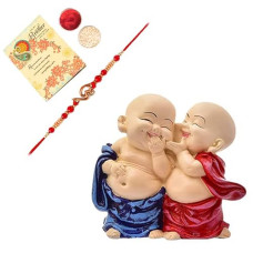 Deals and Offers on - ARCHIES Rakhi for Brother on Rakshabandhan | Laughing Buddha Combo Set with 1 Special Rakhi Deals, Discounts & Offers on - ARCHIES Rakhi for Brother on Rakshabandhan | Laughing Buddha Combo Set with 1 Special Rakhi