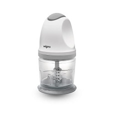 Deals and Offers on - Wipro Vesta Electric Chopper 300 Watt DC Motor |Double Stack SS Blade |500 Ml Capacity to Chop, Mince, Puree, Whisk |Low noise than AC motors|Transparent PC Bowl | Durable & Efficient Motor Deals, Discounts & Offers on - Wipro Vesta Electric Chopper 300 Watt DC Motor |Double Stack SS Blade |500 Ml Capacity to Chop, Mince, Puree, Whisk |Low noise than AC motors|Transparent PC Bowl | Durable & Efficient Motor
