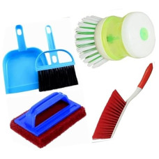 Deals and Offers on - Tile Scruber, Basin Brush with Dispenser, Carpet Brush, Mini Dustpan with Brush ( 4 Pcs Set) Deals, Discounts & Offers on - Tile Scruber, Basin Brush with Dispenser, Carpet Brush, Mini Dustpan with Brush ( 4 Pcs Set)