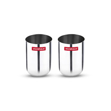 Deals and Offers on - Storehaus Stainless Steel 2 pc Glass Set, Ideal For Home, Restaurants and Family Use, Kitchenware, Silver Deals, Discounts & Offers on - Storehaus Stainless Steel 2 pc Glass Set, Ideal For Home, Restaurants and Family Use, Kitchenware, Silver