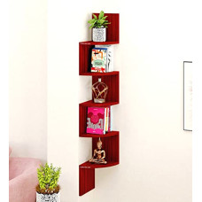Deals and Offers on Furniture - Furniture Cafe Engineered Wood Zigzag Corner Wall Mount Shelf Deals, Discounts & Offers on Furniture - Furniture Cafe Engineered Wood Zigzag Corner Wall Mount Shelf