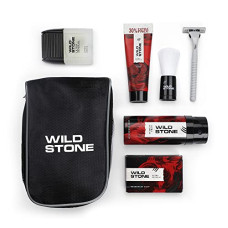 Deals and Offers on Health & Personal Care - Wild Stone 7 Essentials Grooming Kit with Ultra Sensual After Shave Lotion 50ml, Shaving Cream 78gm, Shaving Brush, Deodorant 150ml, Soap 125gm, Ultra Sensual Pouch and free Razor| Deals, Discounts & Offers on Health & Personal Care - Wild Stone 7 Essentials Grooming Kit with Ultra Sensual After Shave Lotion 50ml, Shaving Cream 78gm, Shaving Brush, Deodorant 150ml, Soap 125gm, Ultra Sensual Pouch and free Razor|
