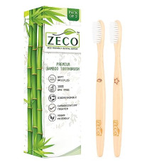 Deals, Discounts & Offers on  - ZECO Natural Kids Bamboo Toothbrush for Kids Soft Brush For Teeth Better Brush Toothbrush Whitening Products | Premium Eco-Friendly White Teeth Cleaner