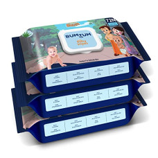 Deals, Discounts & Offers on Baby Care - Bumtum Baby Chota Bheem Gentle Soft Moisturizing Wet Wipes With Lid | 20 X 14Cm, Aloe Vera & Chamomile Extracts | Paraben & Sulfate Free (Pack of 3, 72 Pcs. Per Pack)