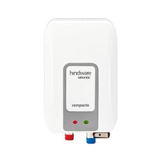 Deals, Discounts & Offers on  - Hindware Atlantic Compacto 3 Litre Instant Water Heater With Stainless Steel Tank, Robust Construction, Pressure Relief Valve And I-Thermostat Feature (White And Grey), Wall Mounting