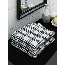 Deals, Discounts & Offers on  - Athom Living Ecosaviour Premium Cotton Bath Towel Luxar White (Pack of 2)