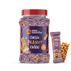 Deals, Discounts & Offers on  - Go Desi Peanut Chikki Bar | No Added Preservatives and Colours | Gajak | Sweets | Gazak | 50 pieces