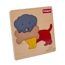 Deals, Discounts & Offers on  - Funskool Ekoplay-Dog with A Bone-Wooden Puzzle