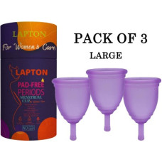 Deals, Discounts & Offers on  - LAPTON Large Reusable Menstrual Cup(Pack of 3)