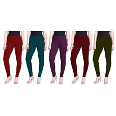 Deals, Discounts & Offers on Women - Lyra Women Solid Premium Cotton Churidar Leggings | Mid-Waist | Fashionwear Multicolour