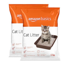 Deals and Offers on - AmazonBasics Scoopable Smart Bentonite Cat Litter, 5Kg Pack of 2 Deals, Discounts & Offers on - AmazonBasics Scoopable Smart Bentonite Cat Litter, 5Kg Pack of 2