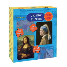 Deals, Discounts & Offers on  - Crackles 35 Piece Famous Paintings Mona Lisa and a Girl with a Pearl Earring Jigsaw Puzzles