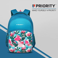 Deals, Discounts & Offers on Backpacks - Priority Achiever 001 35 Liters Mint Green Polyester Stylish College Bag | Printed Backpack Unisex Bag for College Office Suitable
