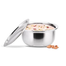 Deals and Offers on Cookware - Wonderchef Nigella Tri-ply Stainless Steel 14 cm Cooking Pot | 2.6 mm Thickness | Silver Deals, Discounts & Offers on Cookware - Wonderchef Nigella Tri-ply Stainless Steel 14 cm Cooking Pot | 2.6 mm Thickness | Silver