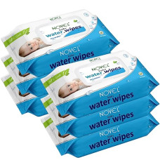 Deals, Discounts & Offers on Baby Care - NOVEL Baby 99% Water Wipes 80 Sheets pack of 6 with Lid