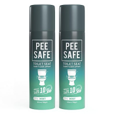 Deals, Discounts & Offers on  - PEESAFE Toilet Seat Sanitizer Spray (50ml - Pack Of 2) - Mint | Reduces The Risk Of UTI & Other Infections | Kills 99.9% Germs & Travel Friendly | Anti Odour, Deodorizer