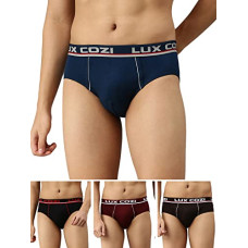 Deals, Discounts & Offers on Men - Lux Cozi Men's Cotton Brief (Pack of 4) (Color & Prints May Vary)